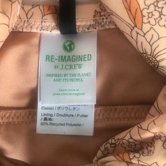 🌟 J. Crew Floral Print One-Piece Swimsuit, size 2 - Picture 11 of 13